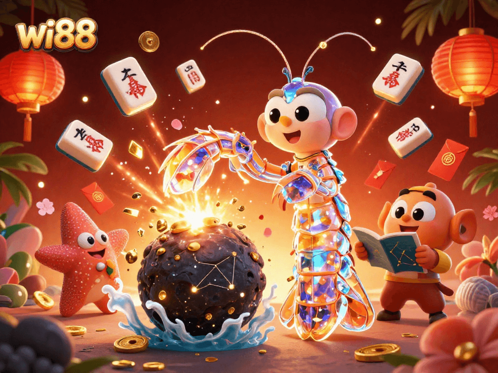 Win big with wi88 in a dynamic casino scene showcasing fun and excitement.