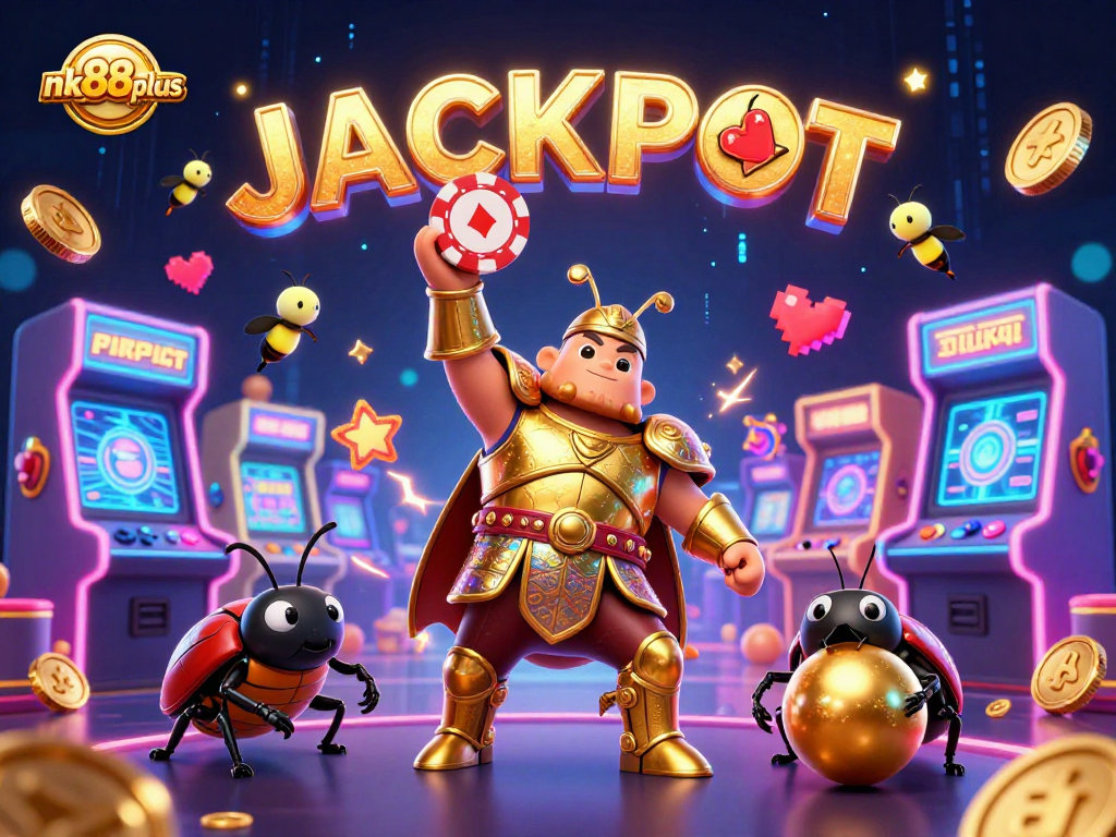 Win big with nk88plus at a vibrant casino scene showcasing joy and excitement!