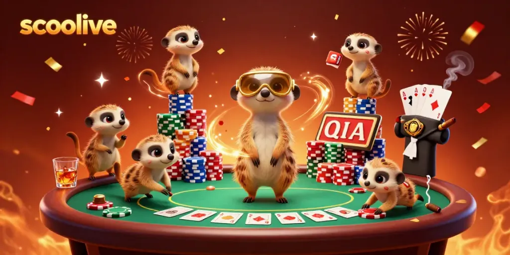Experience the excitement at socolive with meerkats running a dynamic casino operation filled with poker elements.