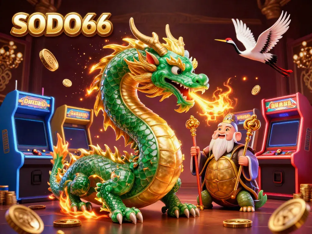 Experience thrilling gameplay at SODO66 with vibrant dragons and dynamic game elements.