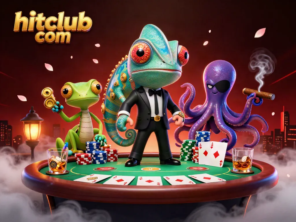 Experience thrilling bets at hitclub com with vibrant casino action and colorful characters.