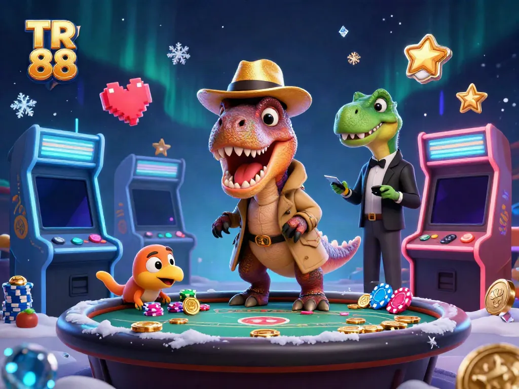 Experience thrilling gameplay at TR 88 with colorful characters and vibrant casino elements.