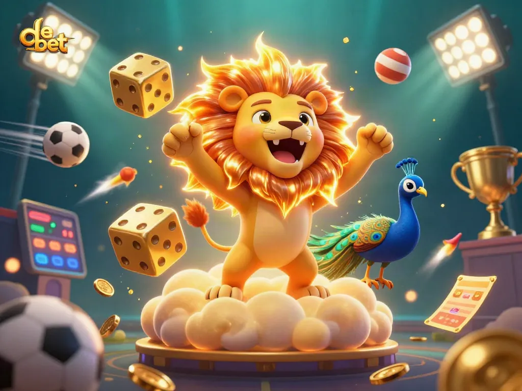 Experience the excitement of de bet with vibrant 3D casino elements and thrilling sports action!