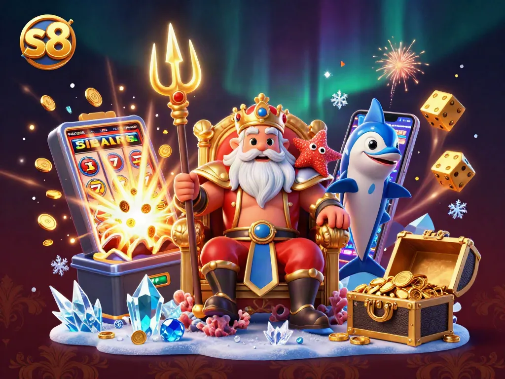 S8 casino reveals vibrant jackpot excitement with Neptune and treasures.