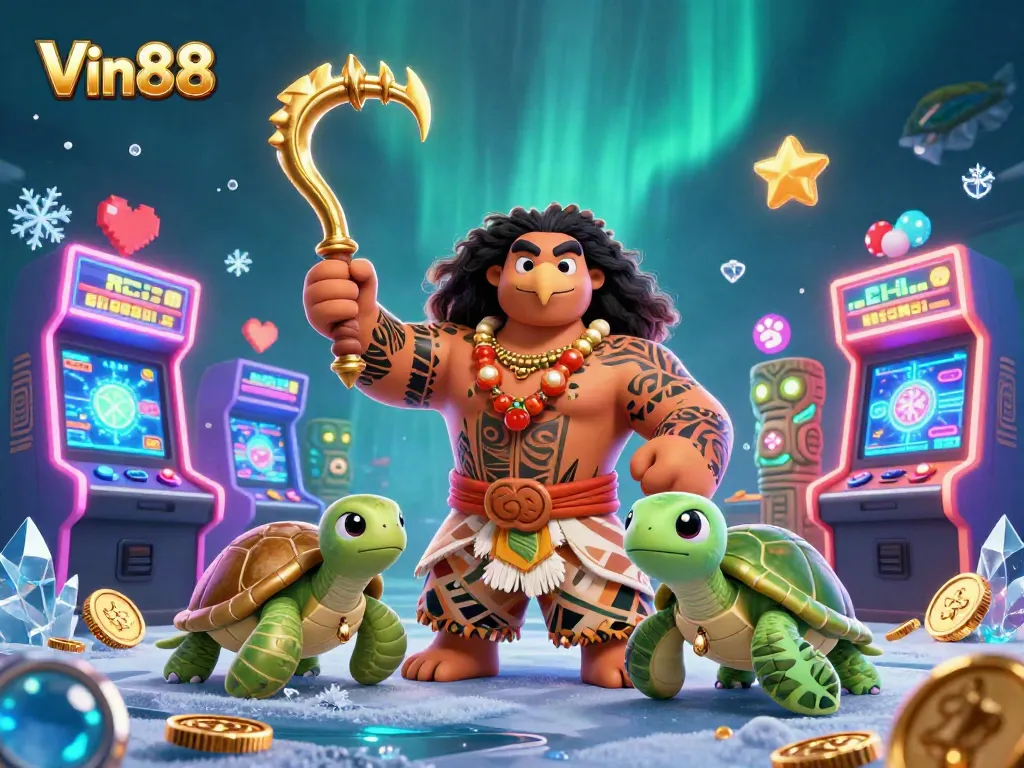 Experience thrilling gameplay at Vin88 with vibrant casino elements and engaging characters.
