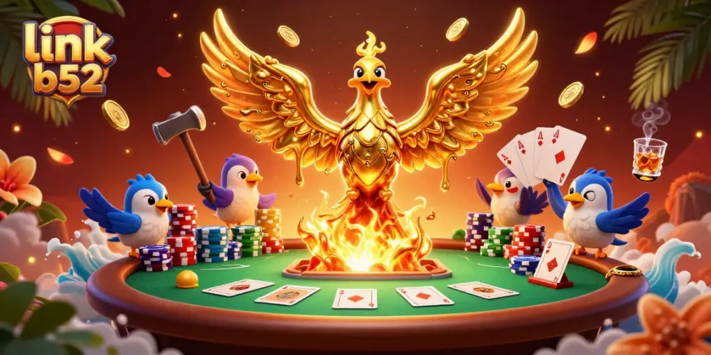Unleash jackpot potential at link b52 with molten gold phoenix and poker excitement.
