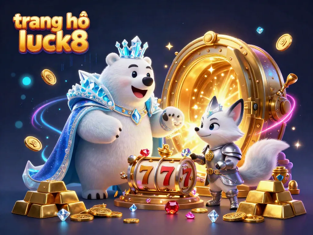 Engaging scene showcasing jackpot excitement at trang chủ luck8 with vibrant 3D characters and treasure.