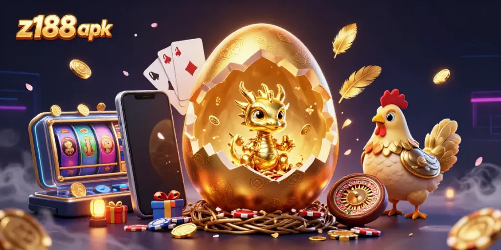 Experience thrilling moments with z188 apk amidst golden treasures and vibrant casino games.