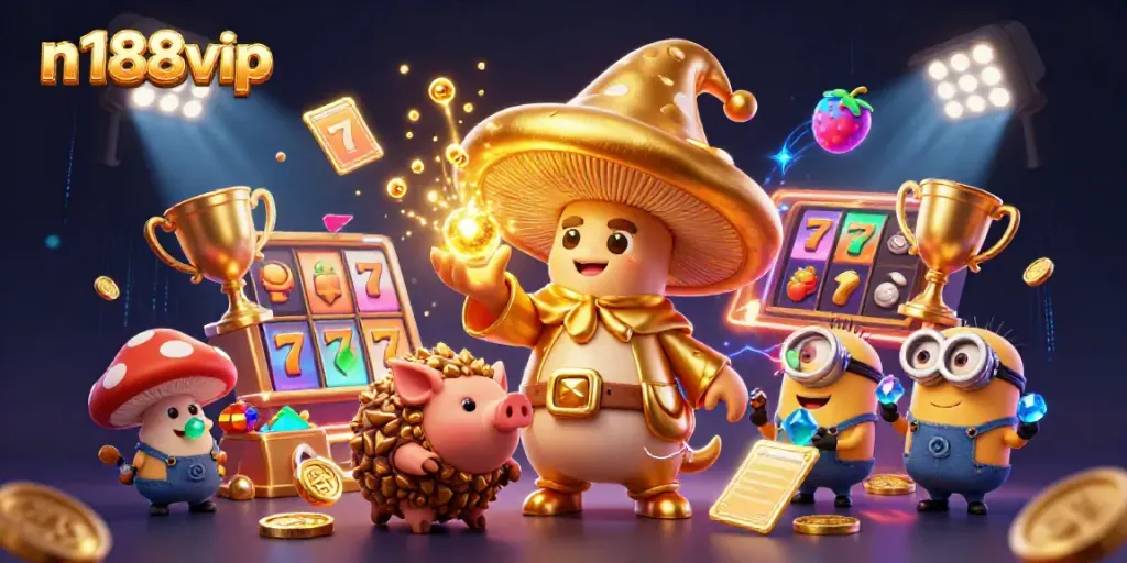 Spin the reels and win big with n188vip at the vibrant 3D casino.