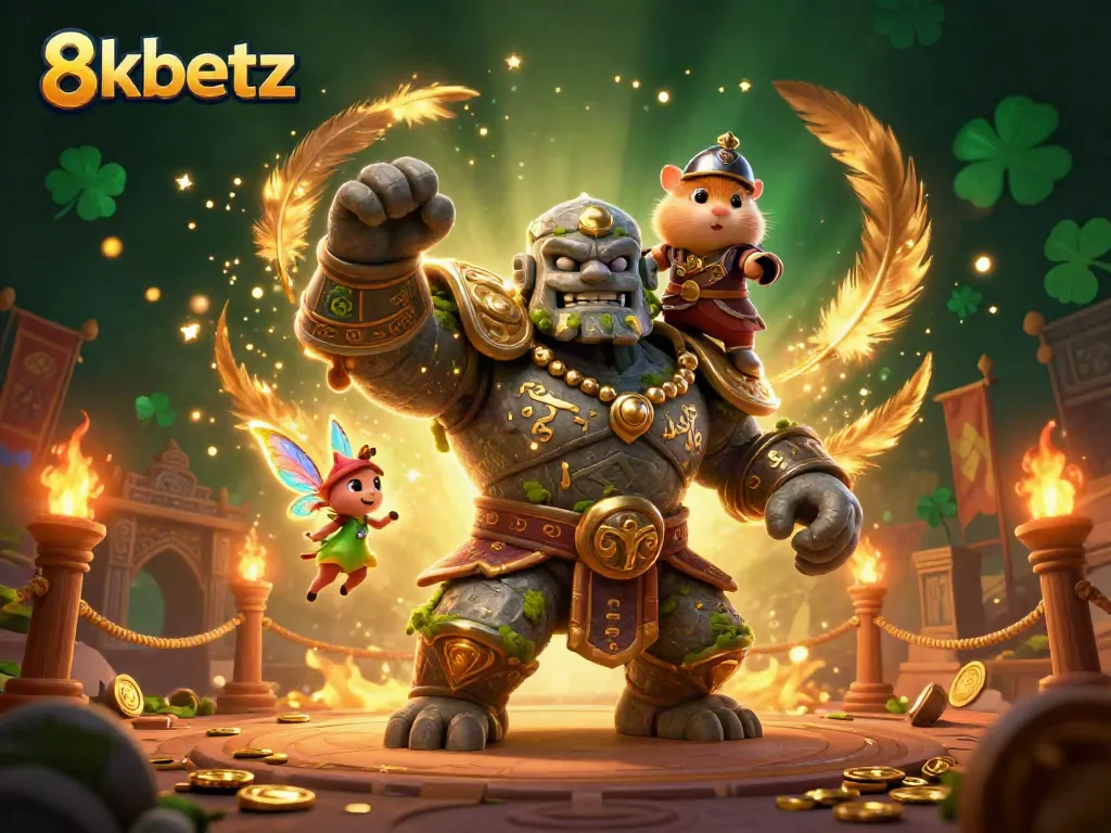 Experience the thrill of gaming at 8xbetz with our enchanting illustrated scene featuring magical characters and vibrant casino elements.