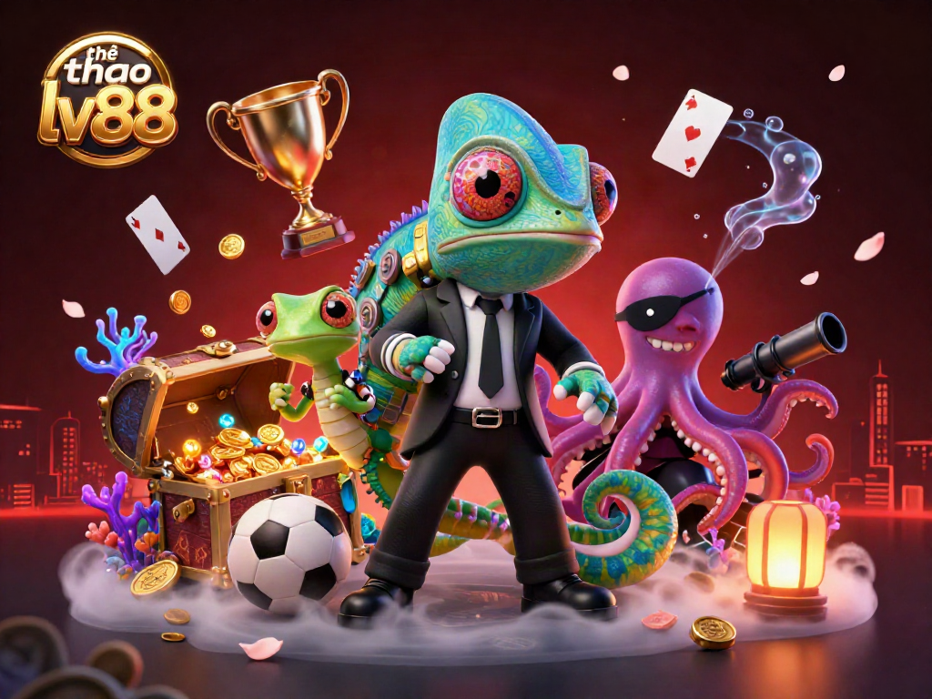 Engage with the vibrant rewards of thể thao lv88 in this illustration showcasing dynamic sports betting elements.