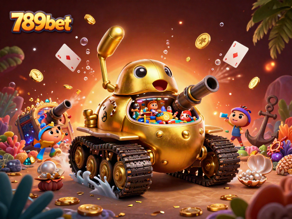 Experience the vibrant excitement of 789bet with a dynamic casino scene bursting with energy and treasures.