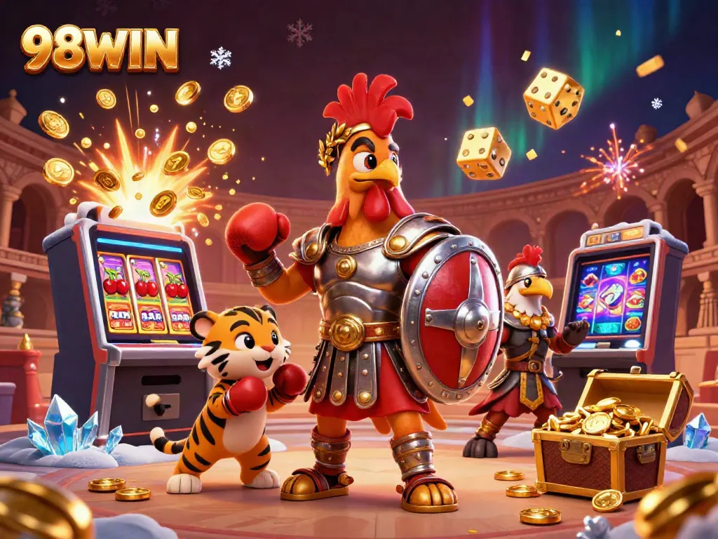 Engage in thrilling gaming excitement with 98WIN's dazzling slot machines and dynamic gameplay.