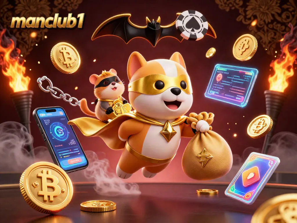 Engage in thrilling gameplay at manclub1 with a superhero dog and vibrant casino elements.