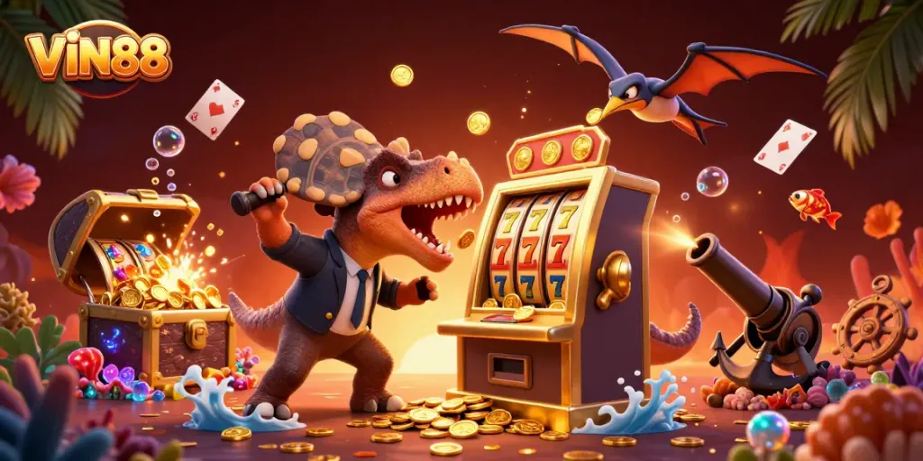 Engage with VIN88's thrilling jackpots as cosmic creatures unite for colossal payouts!