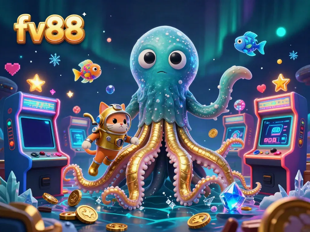 Celebrate wins with the vibrant FV88 kraken adventure featuring exhilarating casino game elements.