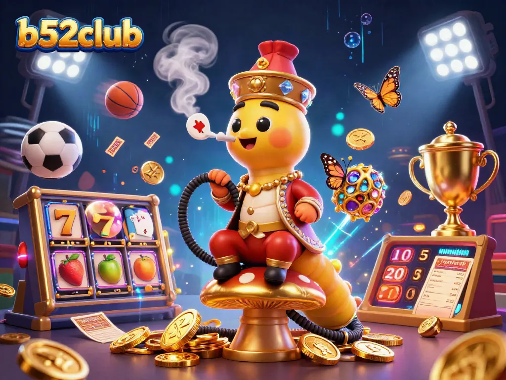 Experience thrilling action in b52club with golden coins and dynamic gaming elements illuminating the scene.