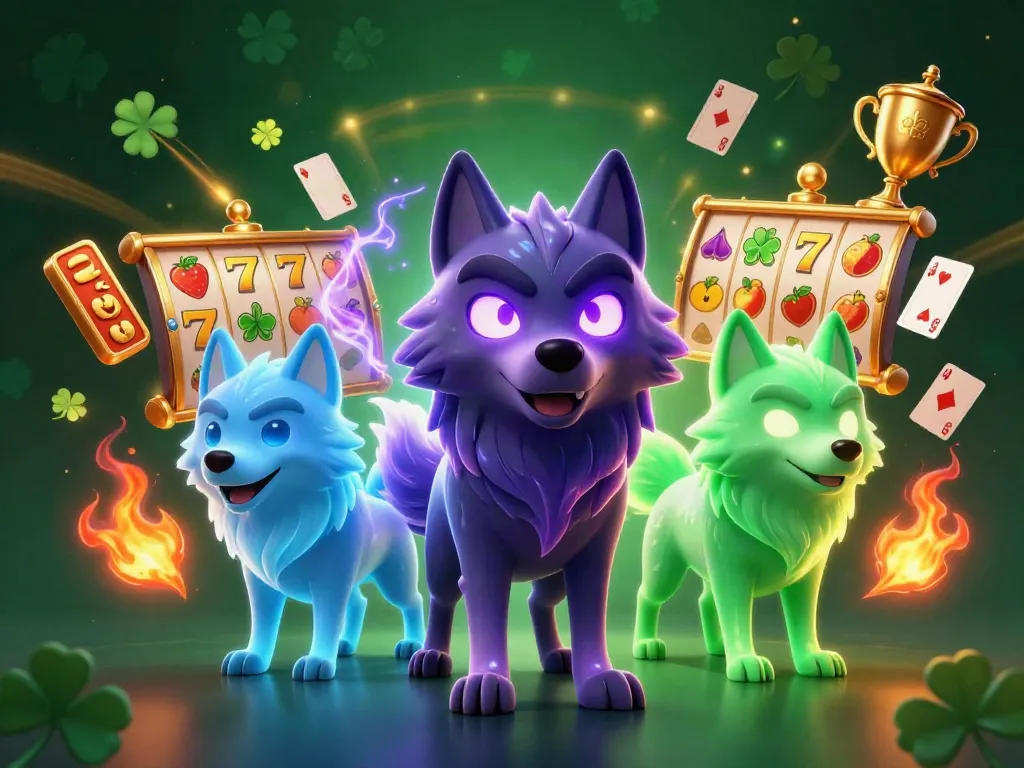 Experience xoso66's thrilling online slots with ghostly wolves and vibrant dynamic elements.