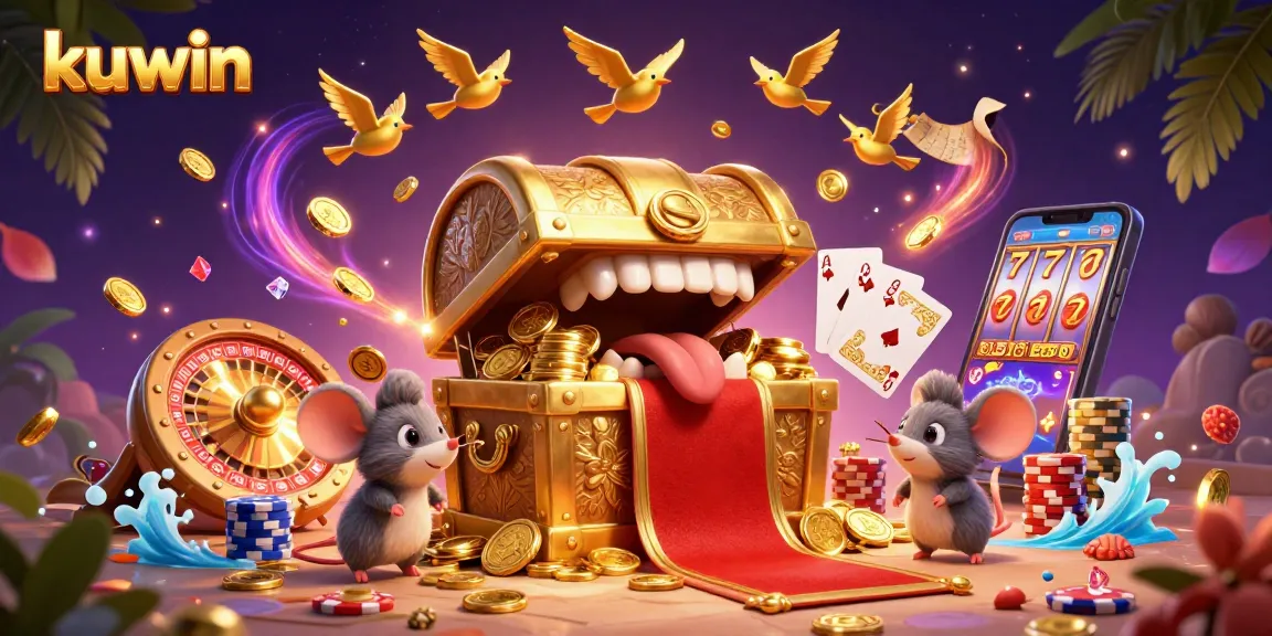 kuwin draws adventurer mice into a treasure-filled casino world with dynamic gambling elements.