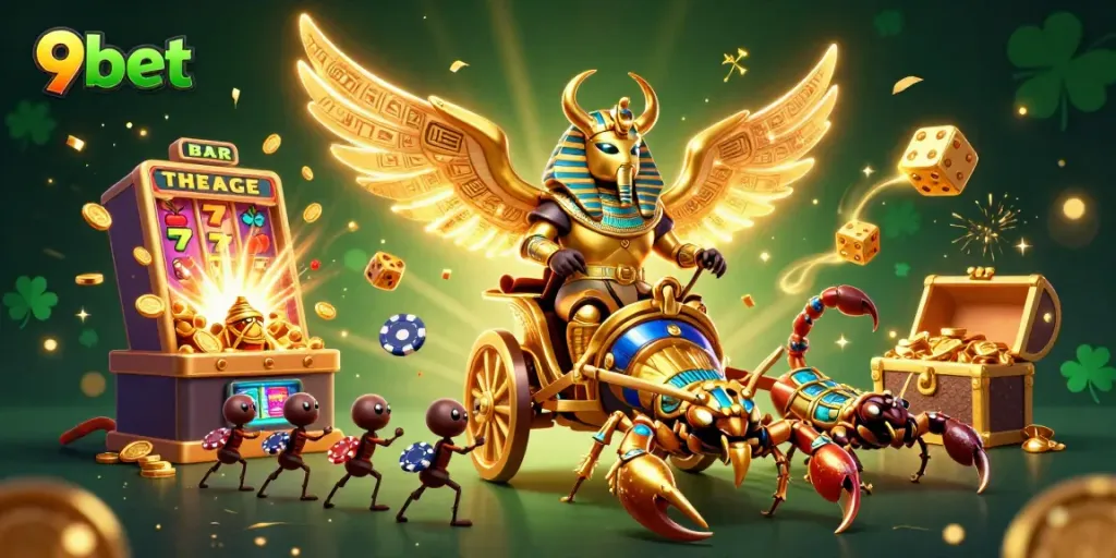 Engage with vibrant 9bet casino excitement while winning big with dynamic slot machines and characters.