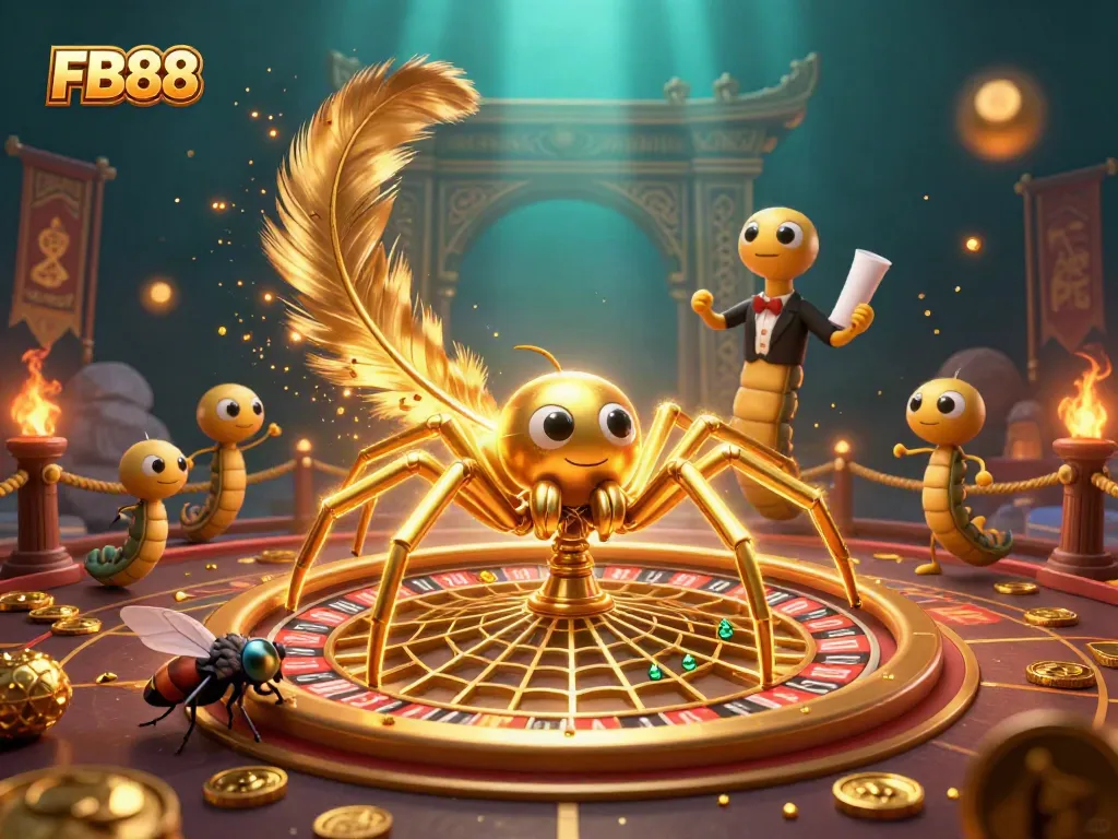 Engaging FB88 roulette scene with dynamic characters betting at an exciting online casino