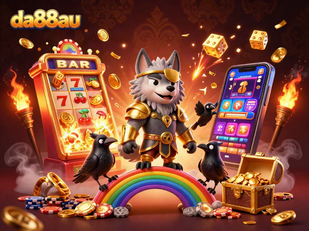 Experience thrilling gameplay at da88au with colorful slots and golden treasures.